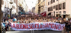 Масові акції протестів проти реформи освіти в Італії