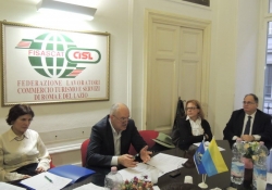 Межі співпраці розширюються: підписано угоду з Італійськими профспілками