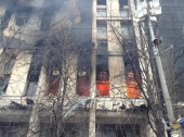 Будинок профспілок знищений вогнем