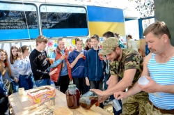 Тепла зустріч дітей з бійцями батальйону «Київська Русь»